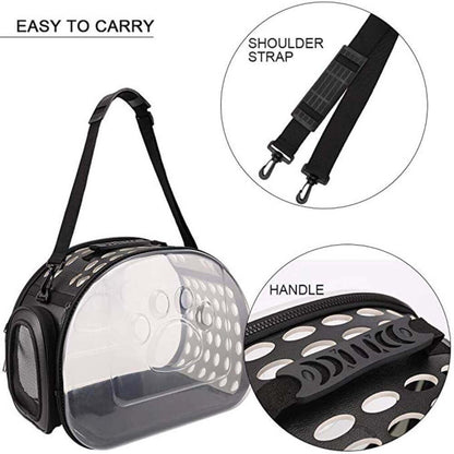 PrettyPets™ - Travel Transparent Cat Carrier Bag