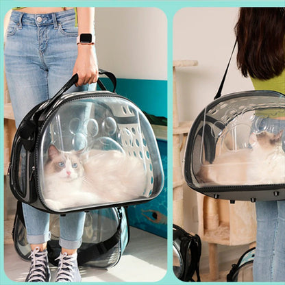 PrettyPets™ - Travel Transparent Cat Carrier Bag