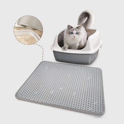 PrettyPets™ - EVA Double Layer Cat Litter Box Mat