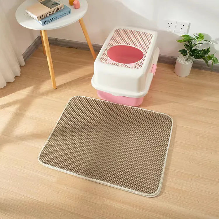 PrettyPets™ - EVA Double Layer Cat Litter Box Mat