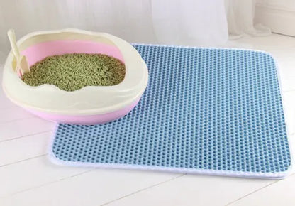 PrettyPets™ - EVA Double Layer Cat Litter Box Mat