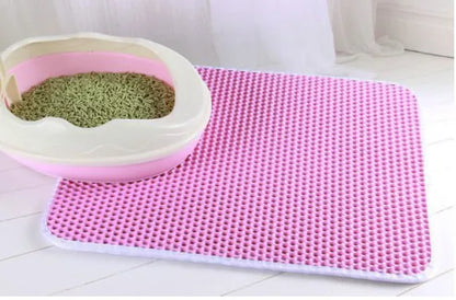 PrettyPets™ - EVA Double Layer Cat Litter Box Mat